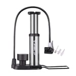 Pompe A Velo Manometre Bike Pump Vélo Pompes Cycle Pompes pour Vélo Et Vélo Petite Pompe À Vélo Mini Pompe À Vélo Cycle Pompes pour Vélos Silver,Free Size