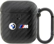 Fodral Bmw Bma2wmpuca2 Airpods 1/2 Keps Svart/Svart Carbon Double Metal Logo