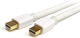 Câble Mini Displayport De 3M - Vidéo Ultra Hd 4K X 2K - Câble Mini Displayport 1.2 - Câble Mini Dp Vers Mini Dp Pour Moniteur - Cordon Mdp - Blanc (Mdpmm3Mw)