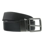 Coach Wide Reversible Black and Mahogany Belt