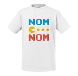 T-Shirt Enfant Pac-Man Nom Nom Jeux Vidéo Retro Gaming 8 Bit