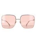 Jimmy Choo Square Womens Copper Gold Nude Pink Flash Silver Mirror ALIANA/S Metal - One Size