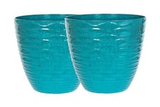 Plant Avenue Plastic Plant Pot, Teal, Large