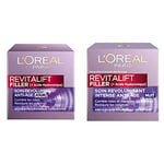 L'Oréal Paris - Revitalift Filler - Soin Anti-Âge Revolumisant - Crème de Jour Anti-Rides & Volume - 50 ml & Revitalift - Filler - Soin Nuit Revolumisant - Concentré en Acide Hyaluronique - 50 mL