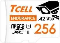 Carte Mémoire Microsdxc Haute Endurance 256 Go Avec Adaptateur Pour Caméras De Bord, Surveillance À Domicile, Lecture/Écriture Jusqu'À 100/80 Mo/S, Full Hd Et 4K Uhd Microsd