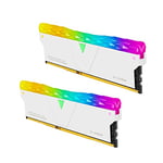 V-Color Prism Pro RGB U-DIMM (White H/S) 16GB (2x8GB) 3200Mhz 1Gx8 1.35V Gaming Performance Memory - TL8G32816D-E6PRWWK