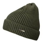 Stetson Unisex Beanie Merino Wool Olive, OneSize