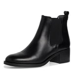 Tamaris Women Chelsea Boots, Ladies Ankle Boots,TOUCHit-Footbed,Low Boots,Half Boots,Bootie,Slip Boot,high,Black,38 EU