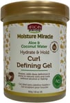 African Pride Moisture Miracle Aloe & Coconut Water Hydrate & Hold Curl Definin