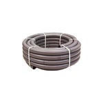 Couronne 25m Tuyau Gris Piscine pvc Pression Souple Semi-Rigide à coller diamètre 50mm extérieur