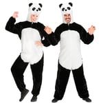 W WIDMANN MILANO Party Fashion - Costume Panda, combinaison en peluche, costume d'animal, ours, déguisements de carnaval, carnaval