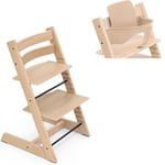 PAKKE, Stokke Tripp Trapp® chair + baby set - oak natural
