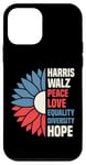 iPhone 12 mini Harris Walz Peace Love Equality Diversity Hope Sunflower Case