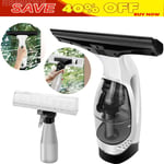 Cordless Window Cleaner Vac Rechargeable Vacuum Cleaner Squeegee Brush Cleaning