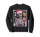 Funny Christmas Skeleton Hot Chocolate Xmas Santa Coffee Sweatshirt