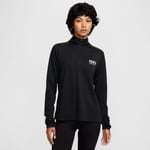 Nike Dri-FIT Pacer Half Zip Tröja Svart med Reflexer för Löpning - Loparshop.se - Handla nu på Loparshop.se!