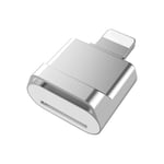 Mini Adaptateur De Lecteur De Carte Micro Sd Tf Pour Iphone,Lecteur De Carte Mémoire Externe Otg Pour Iphone 14 13 12 11 Pro Max Xs Poly 8 7 6 - Type Silver