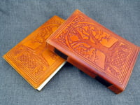 Handmade A5 Leather Journal Book of Shadows, Druid Wicca TREE of LIFE