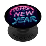 Bague vibrante dans le costume de discours du Nouvel An PopSockets PopGrip Adhésif