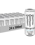 24 stk Monster Energy Ultra 500 ml Energidrikk (UK Import) (uten sukker) - Helt Brett