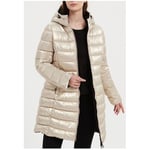 Manteau Kebello  Doudoune Mi Longue Beige F