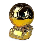 2022 Golden Ball Trophy Benzema Fotboll Final Målskytt Modell Harts Fotbollskup Fan Kollektion Souvenir Fotbollsskor Form Trofé