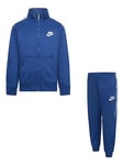 Nike Kids Boys Tricot Tracksuit - Blue, Blue, Size 3-4 Years