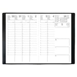 - Agenda semainier Sélection A4 21 x 29,7 cm noir