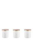 Typhoon Living Tea, Coffee And Sugar Storage Canisters - Cream