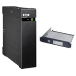 Eaton Onduleur Ellipse ECO 1200 USB FR - Off-Line UPS - EL1200USBFR - Puissance 1200VA - UPS avec Interface USB - Noir & Kit de Montage pour Rack 2U 19"