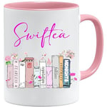 Swiftea Mug | Marchandises Swifty Taylor | Cadeaux pour elle | Gilmore Mug Bibliothèque Album Design ERAS Fearless Folklore Evermore Swift