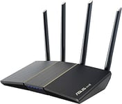 ASUS RT-AX57 (AX3000) Dual Band WiFi 6 Extendable Router, Subscription-free Network Security, Instant Guard, Advanced Parental Controls, Built-in VPN, AiMesh Compatible, Gaming & Streaming, Smart Home