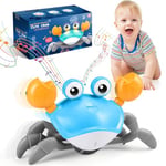 iKidiki Jouet Enfant 1 2 3 4 Ans, Crabe Qui Marche Bebe Cadeau Garcon 1 2 3 4 Ans Jouet Montessori Bebe 6-12 Mois Crabe Jouet Bebe 1 2 3 4 Ans Jeu Educatif 1 2 3 4 Ans Cadeau Bébé Jouets Musicaux