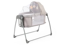 Babystyle Oyster Swinging Crib Stone 0 to 12M with Mattress Canopy Toys & Remote