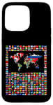 iPhone 15 Pro Max 247 Flags,World Flags,World map with flags. Case