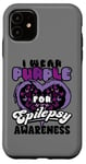 Coque pour iPhone 11 Wear Purple Epilepsy Awareness Support Squad Butterfly Heart