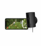 Ring Outdoor Camera Plug In Stick Up Cam HD Security Camera Black- sealed