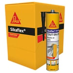 SIKA - Mastic-colle Tout en un multi-usages - Sikaflex 11 FC Purform, Noir - Mastic, joint et collage multi-usages, Intérieur et extérieur - Carton de 12 cartouches 300ml