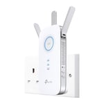 TP-Link Mesh WiFi Range Extender, Ultraxtend WiFi Booster, AC1900 Mbps WiFi Internet Repeater with Gigabit Port, Intelligent Signal Light, Power Schedule, Tether APP, Easy Setup, UK Plug (RE550) White