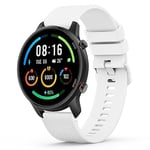 Vancle Bracelet pour Xiaomi Mi Watch/Xiaomi Watch S1/Xiaomi Watch S1 Active/Xiaomi Mi Watch Color Sport, Silicone Bracelet en Silicone pour Xiaomi Mi Watch/Mi Watch Color Sport (22mm, Blanc)