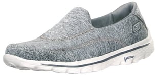 Skechers Performance Women's Go Walk 2 Slip-On Walking Shoe, Heather Grey, 5