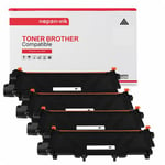 TONER TN 2335 TN2335 Noir x 4 Compatible pour Brother-NOPAN-INK Brother L-L2300D L2305W L2320D L2340DW L2360DN L2360DW L2365DW L2380DW, DCP-L2500D L2520DW L2540DN L2540DW L2560DW,MFC-L2700DW L2707DW