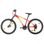 Mountainbike 21 växlar 27,5 tums däck 38 cm röd