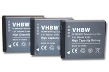 vhbw 3 x batterie avec puce convient ? appareil photo Panasonic Lumix DC-GX880 remplace DMW-BLH7, DMW-BLH7E, DMW-BLH7PP (600mAh, 7.2V, Li-Ion)