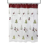 SKL HOME by Saturday Knight Ltd. Woodland Winter Shower Curtain, Red