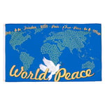 Drapeau Carte Paix dans le monde 150x90cm - Drapeau World peace 90 x 150 cm - Drapeaux - AZ FLAG