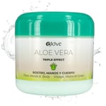 Ejove Crème Hydratante pour le Visage | Mains et Corps à l'Aloe Vera 300 ml | Soin Naturel et Bio Anti-Âge | Protection Solaire Douce | Peau Sèche et Sensible | Crème Nourrissante Réparatrice