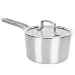 Small Stainless Steel Sauce Milk Pan Mini Saucepan Cooking Serving Pot With Lid