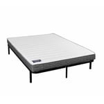 Ensemble matelas 100% latex Abondance 90x190 + cadre à lattes Terre De Nuit