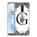 OFFICIAL NATURE MAGICK B & W FLORAL MONOGRAM 1 GEL CASE FOR GOOGLE ONEPLUS PHONE